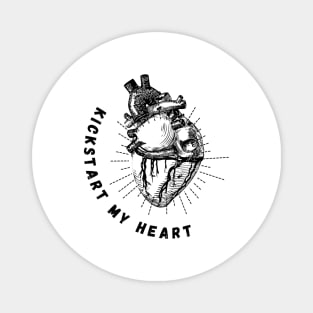 Valentine's Day Heart Kickstart My Heart Magnet